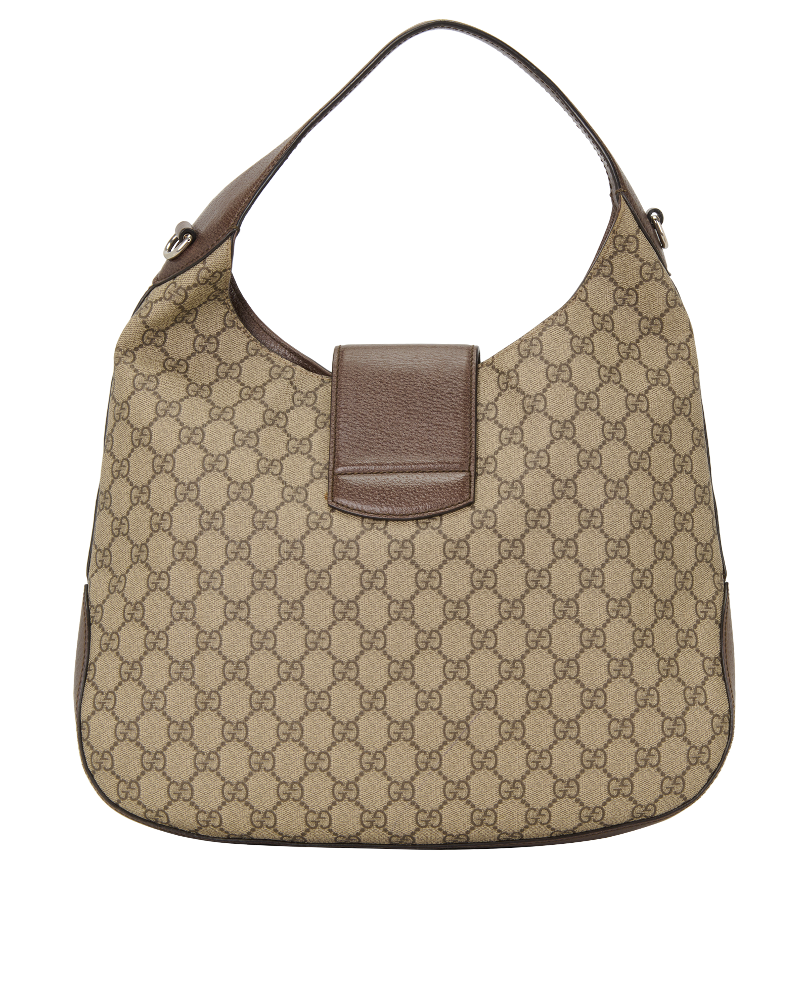 Tiger Embroidered Dionysus Hobo, &pound;650, Handbags, Beige, Canvas, Back view
